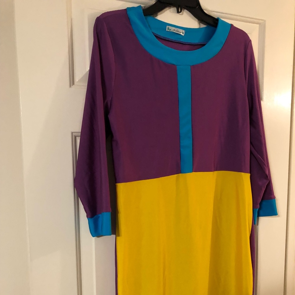 Nwot bodycon tri color dress size 2x